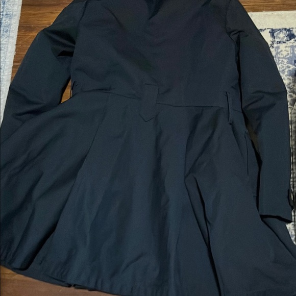 Bebe Black Pleated Bottom Pea Coat- Size Small - Picture 7 of 13